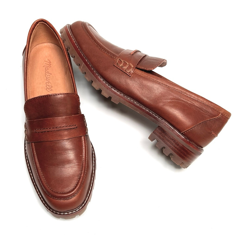Madewell Chestnut Leather Flats